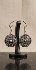 Round hoop earrings