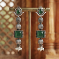 Antique lotus earrings