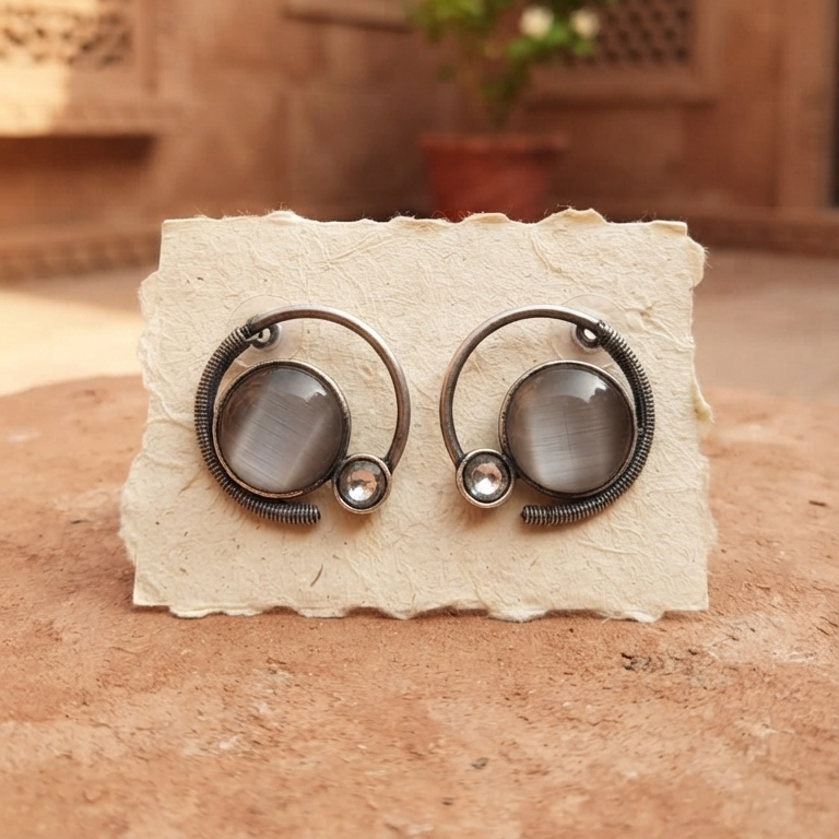 Smoky Aura Earrings