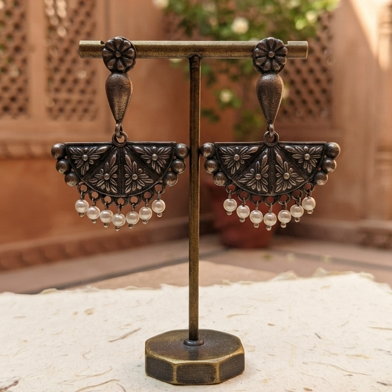 Gulbahar Pearl Earrings