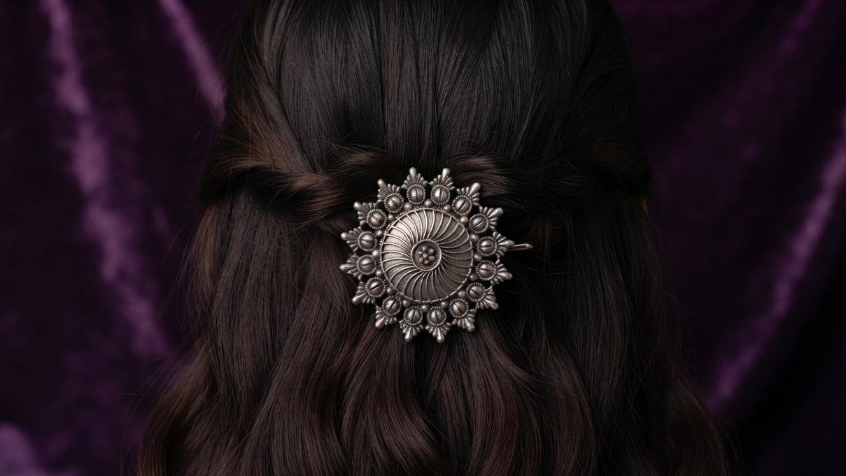 Star burst hair pin