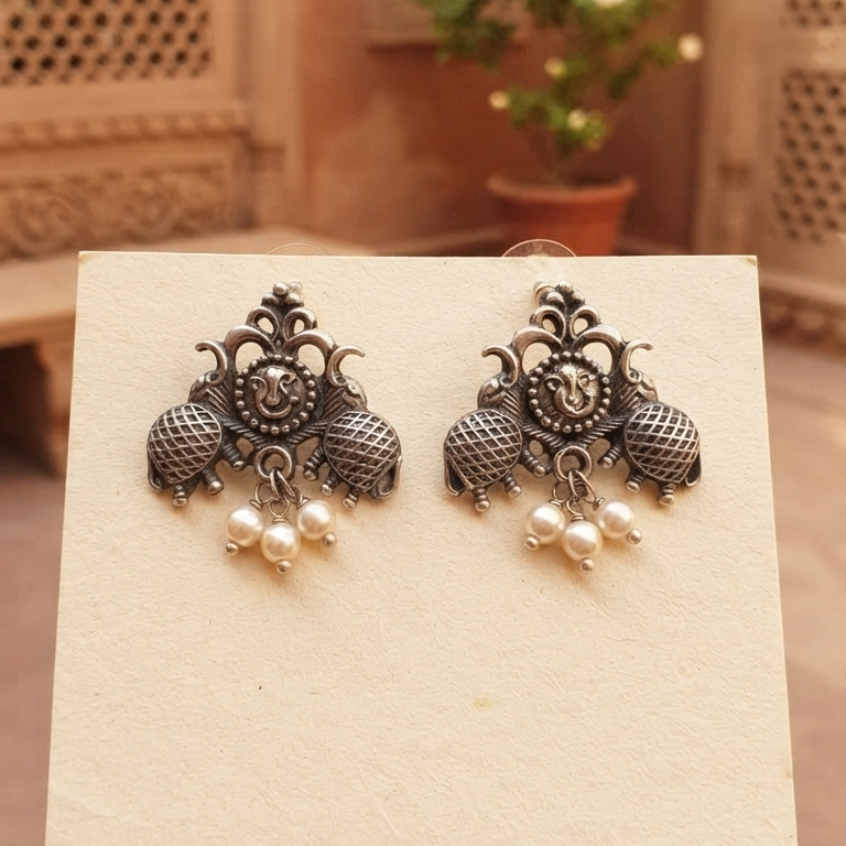 Gajanan Pearl Earrings
