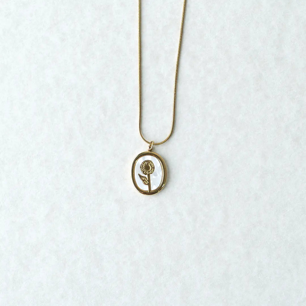 Golden Blossom Pendant