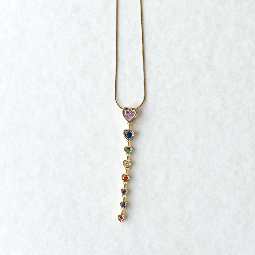 Multicolor Heart Pendant