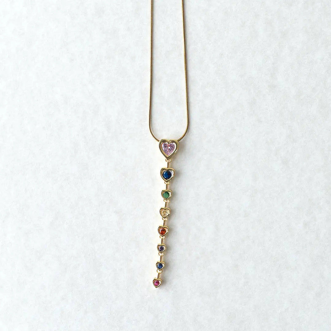 Multicolor Heart Pendant