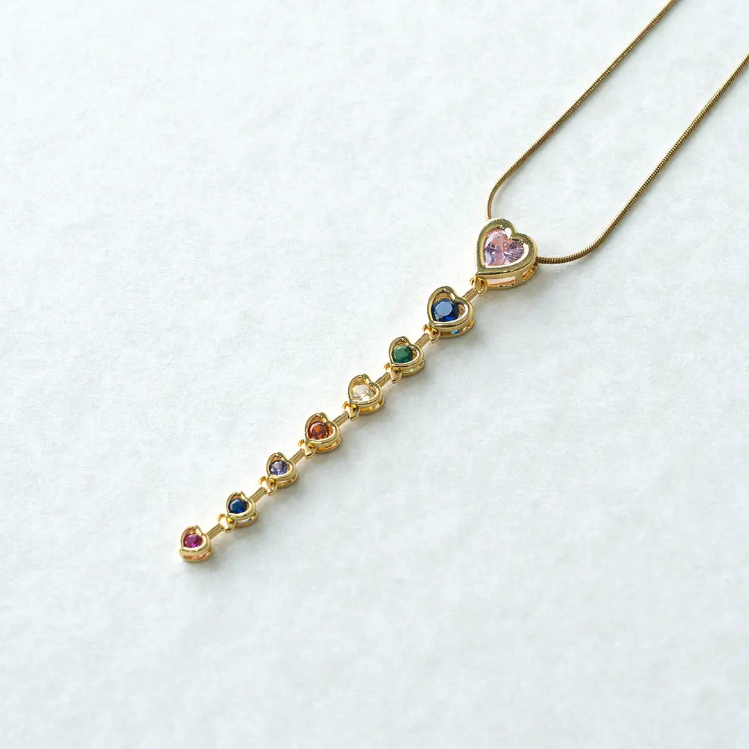 Multicolor Heart Pendant