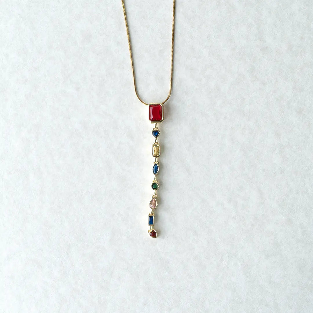 Spectrum Gem Drop Pendant
