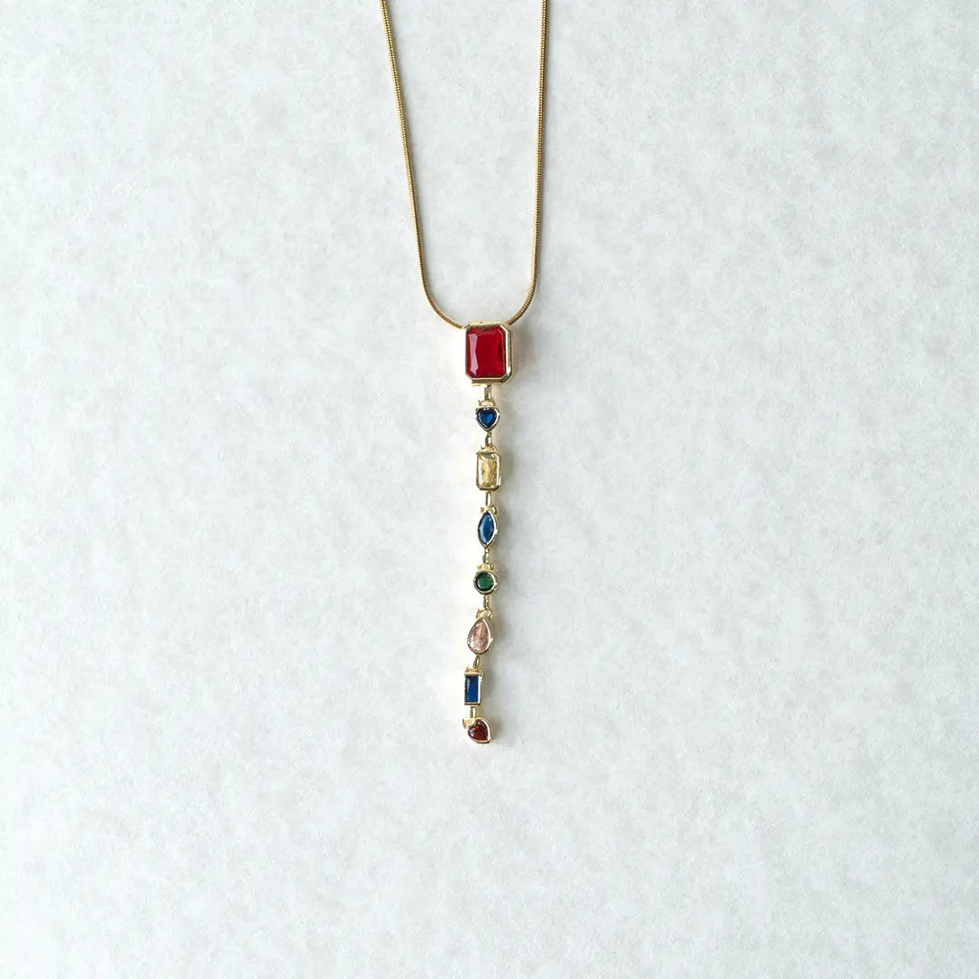 Spectrum Gem Drop Pendant