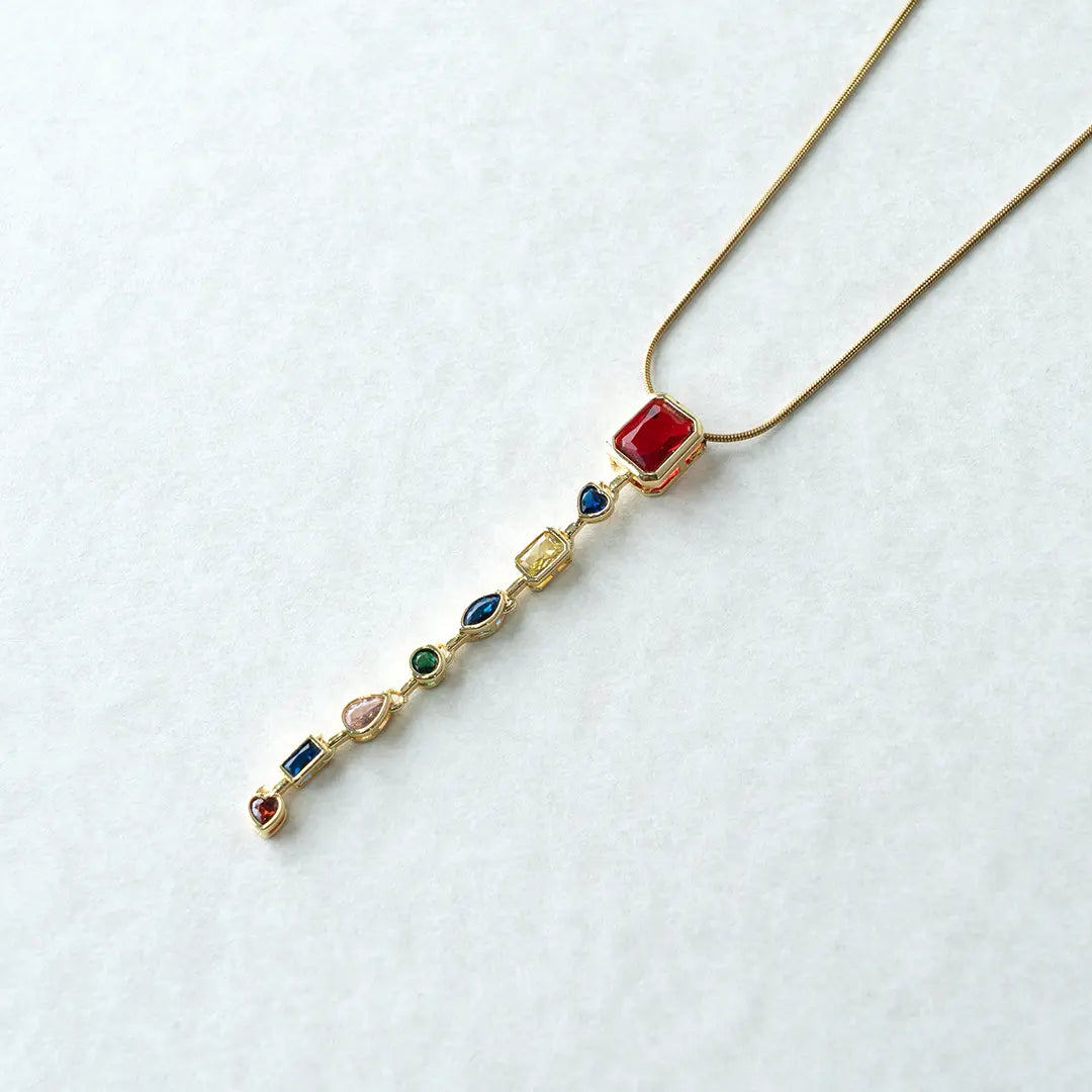 Spectrum Gem Drop Pendant