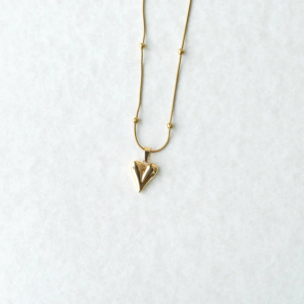 Heart Ball Chain Pendant