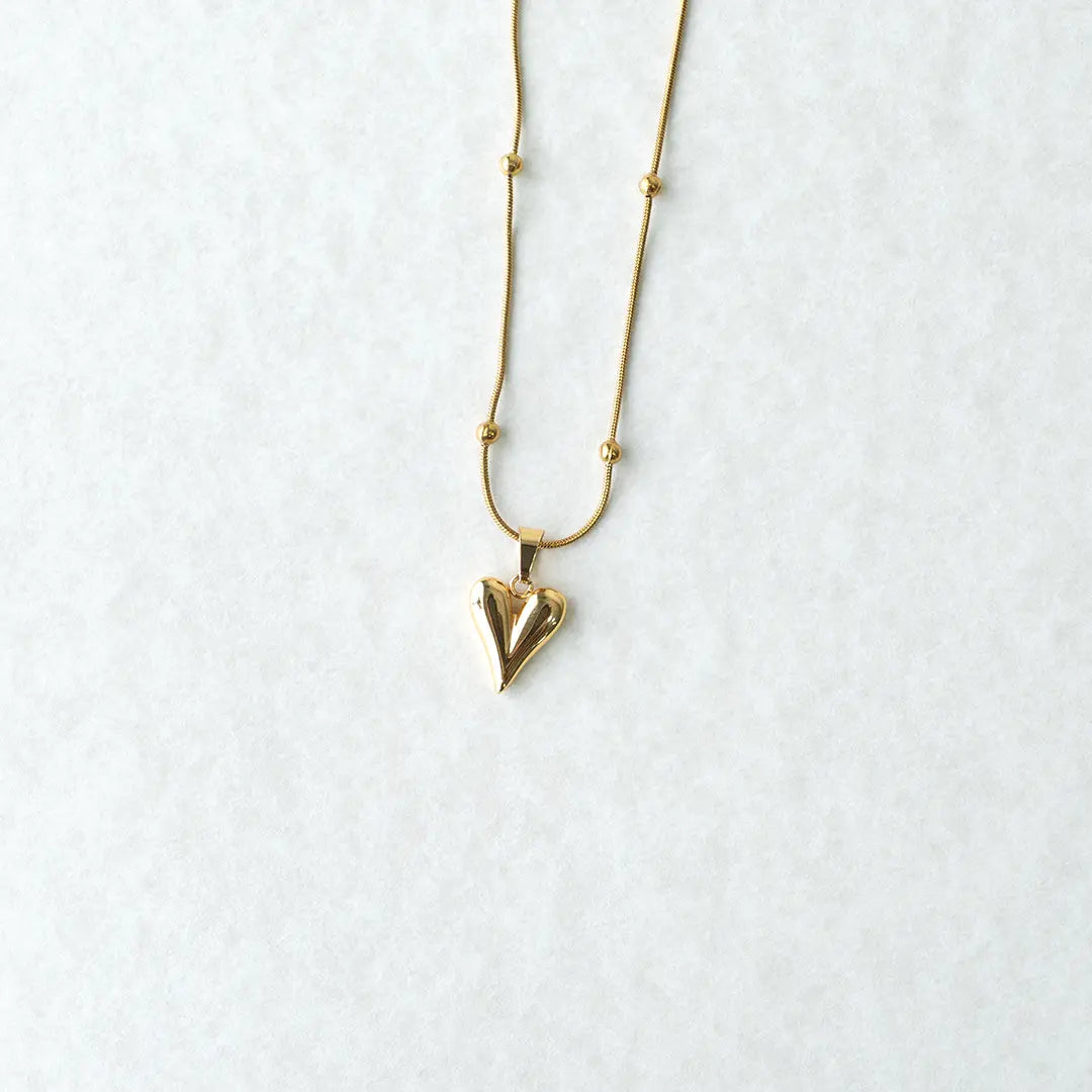 Heart Ball Chain Pendant