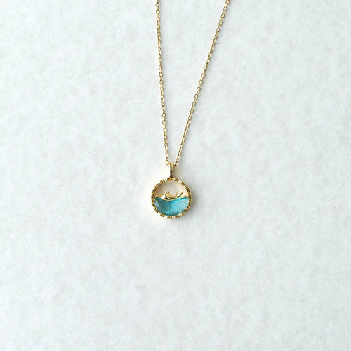 Beachy Whale Bule Ocean Pendant