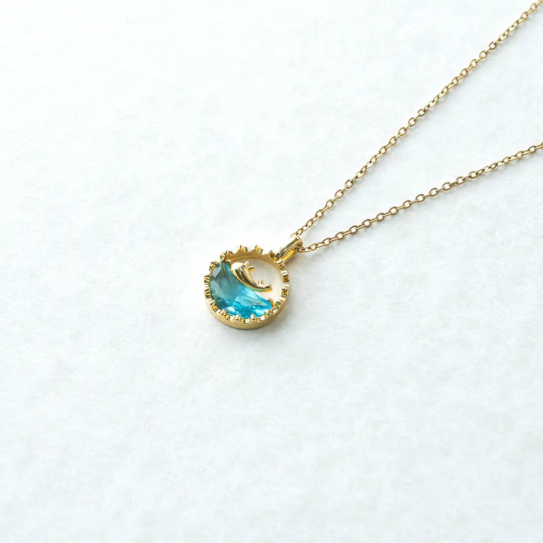 Beachy Whale Bule Ocean Pendant