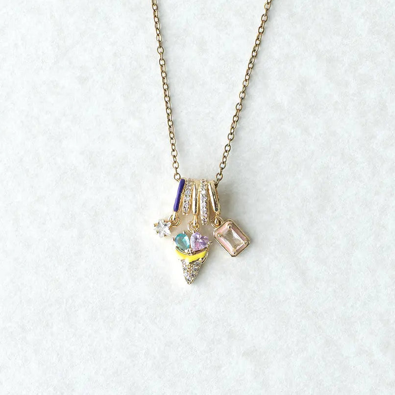 Multi Charm Ice cream pendant