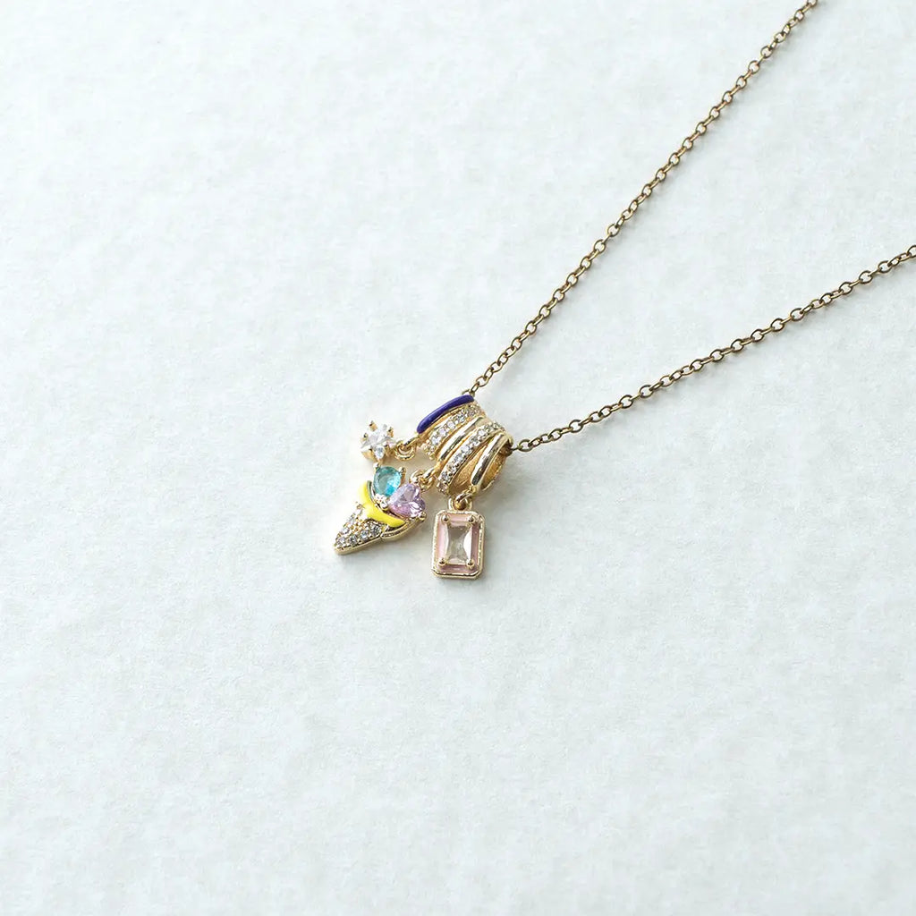Multi Charm Ice cream pendant