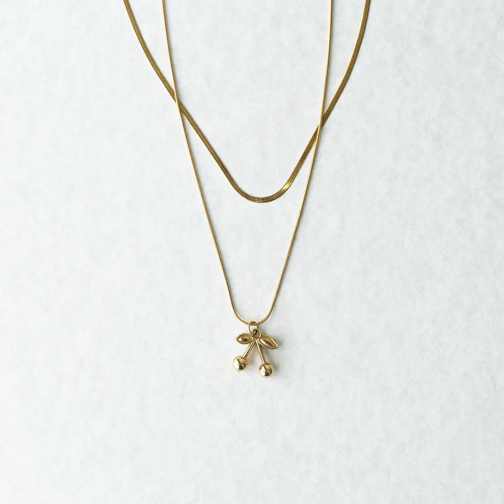Double Layard Charry Pendant