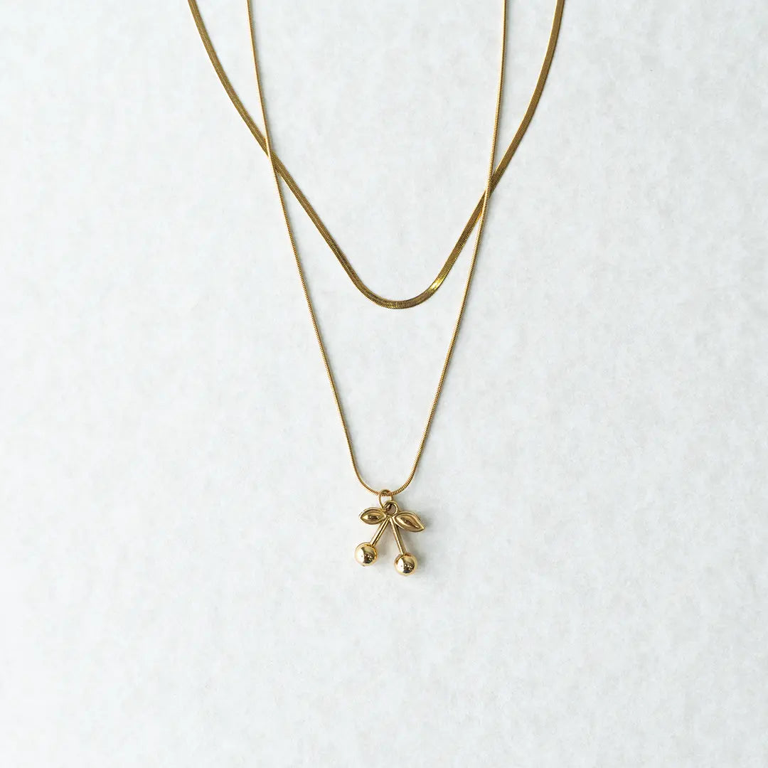 Double Layard Charry Pendant