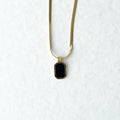Black Enamel Pendant