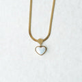 Pearl White Heart Pendant