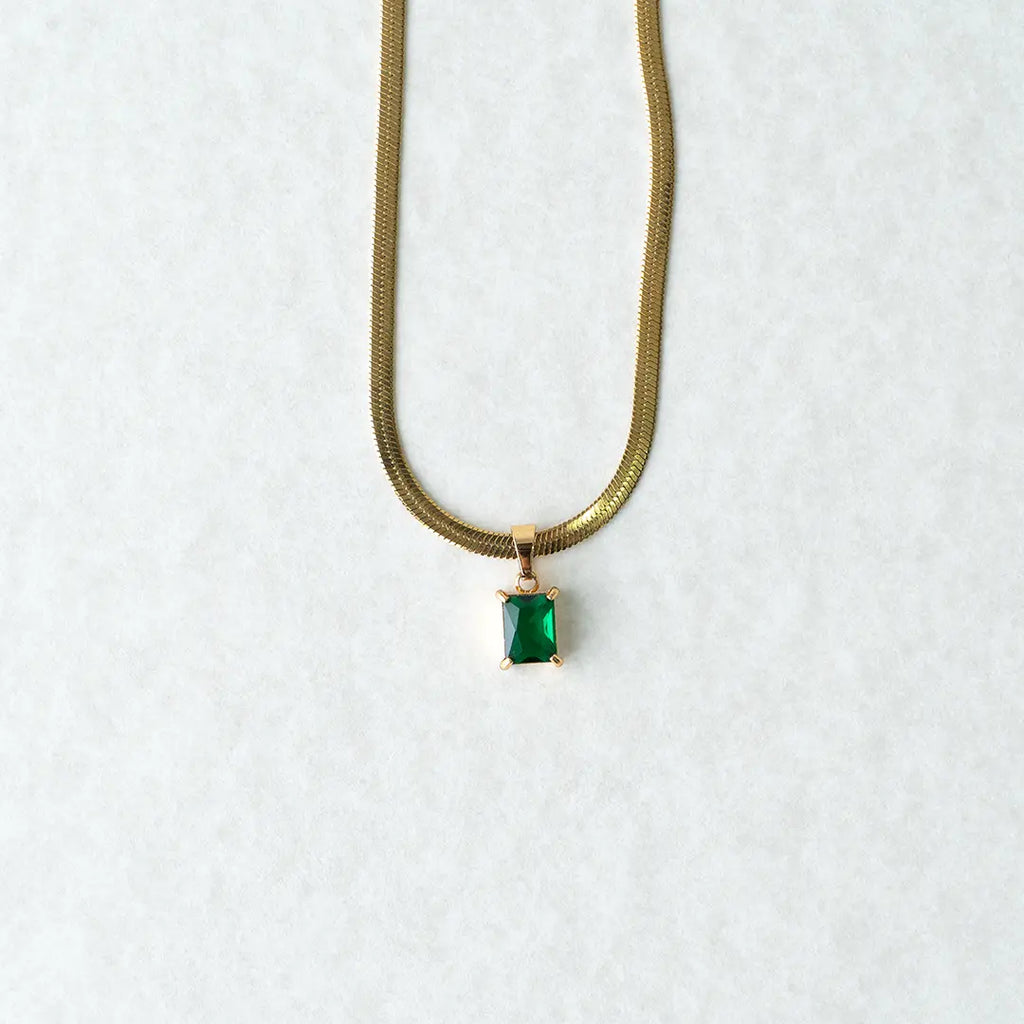 Green Enamel Pendant