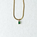 Green Enamel Pendant