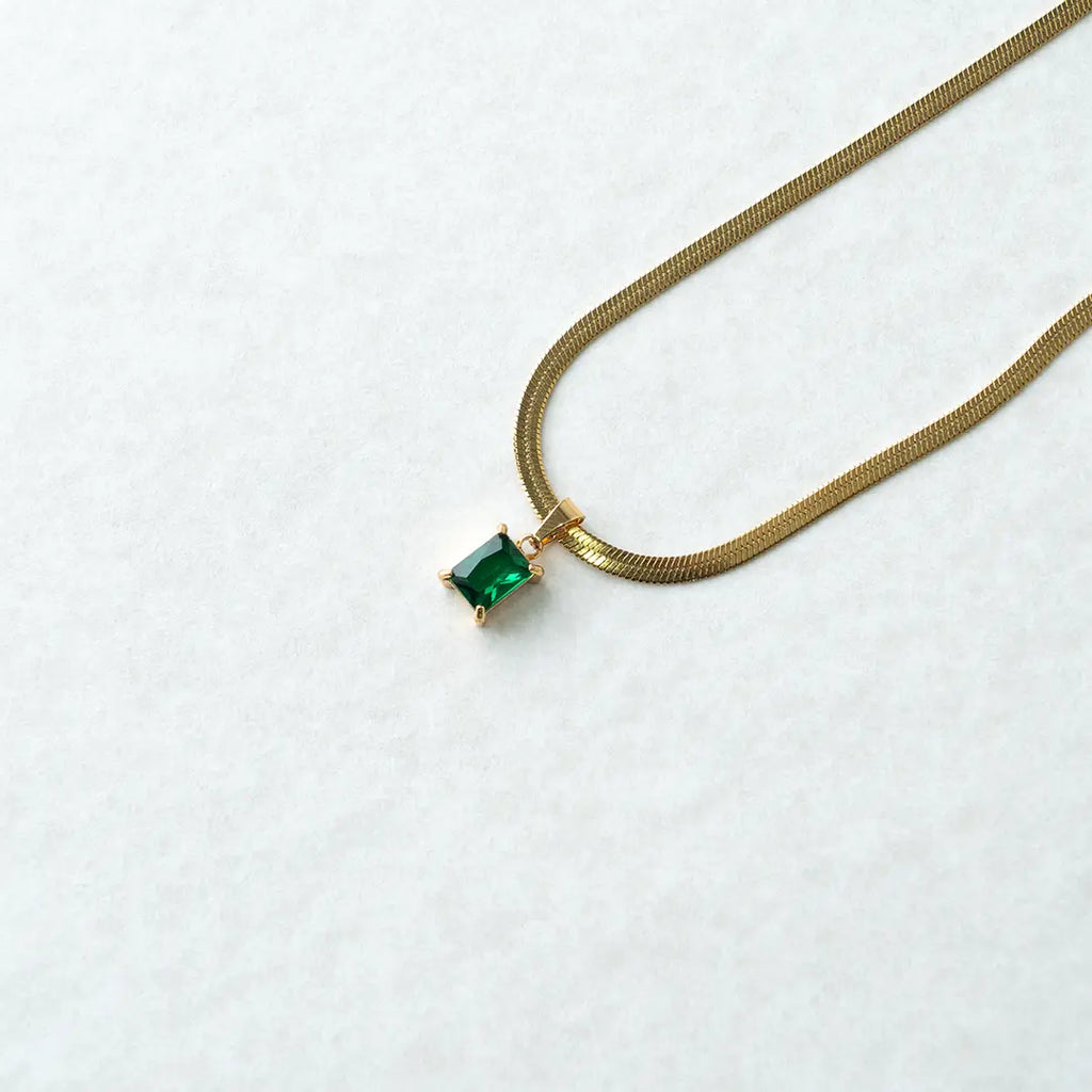 Green Enamel Pendant