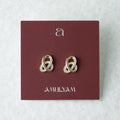 Knotted Style Diamond Stud