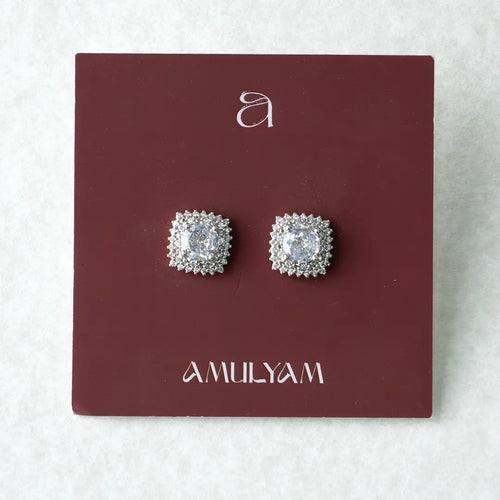 American Diamond Square Studs
