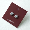 American Diamond Square Studs