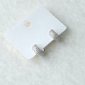 Huggie Hoop Earrings Silver