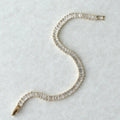 Baguette-Cut Diamond Tennis Bracelet