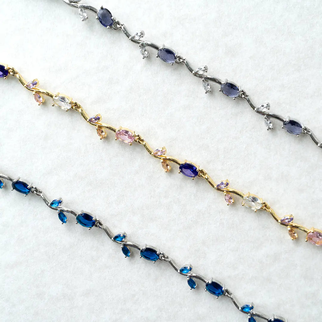Bloom Tulip Floral Charm Bracelet