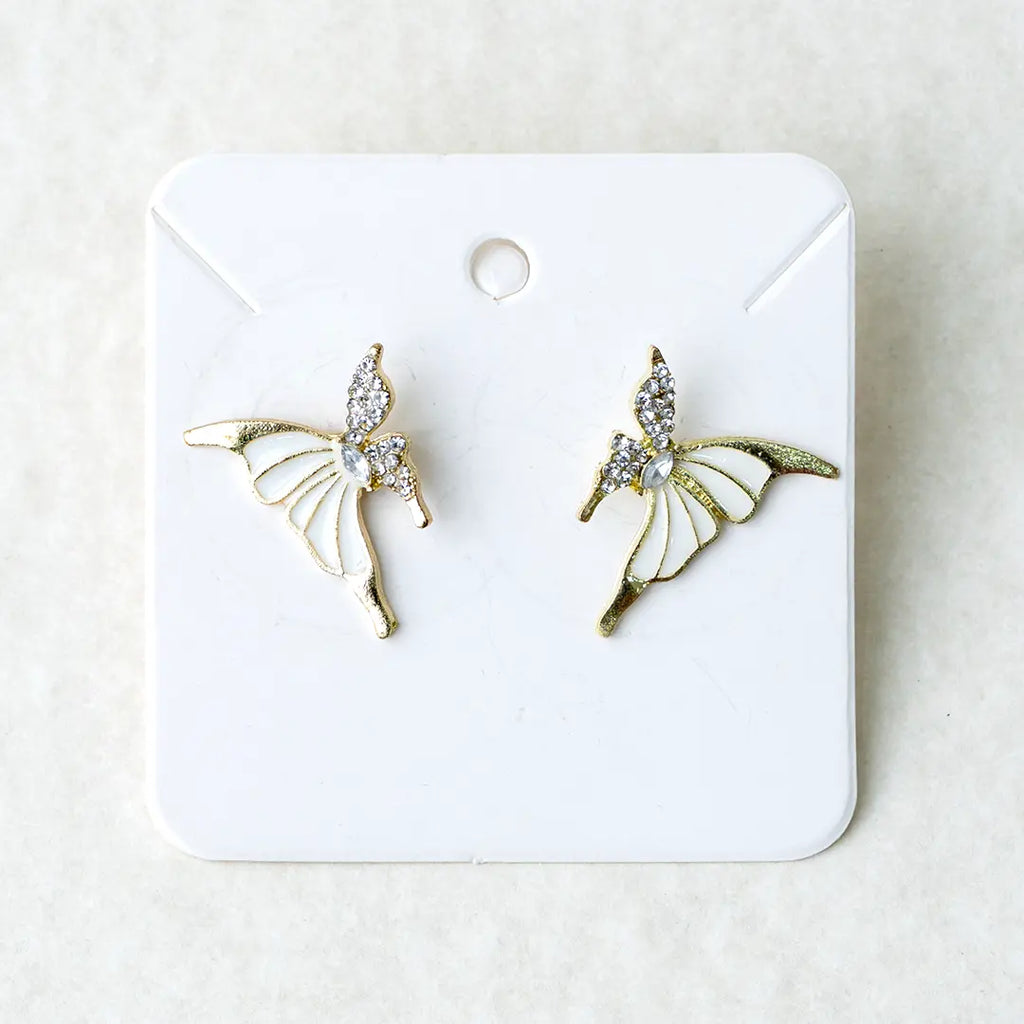 Stylish Butterfly Blossom Stud Earrings