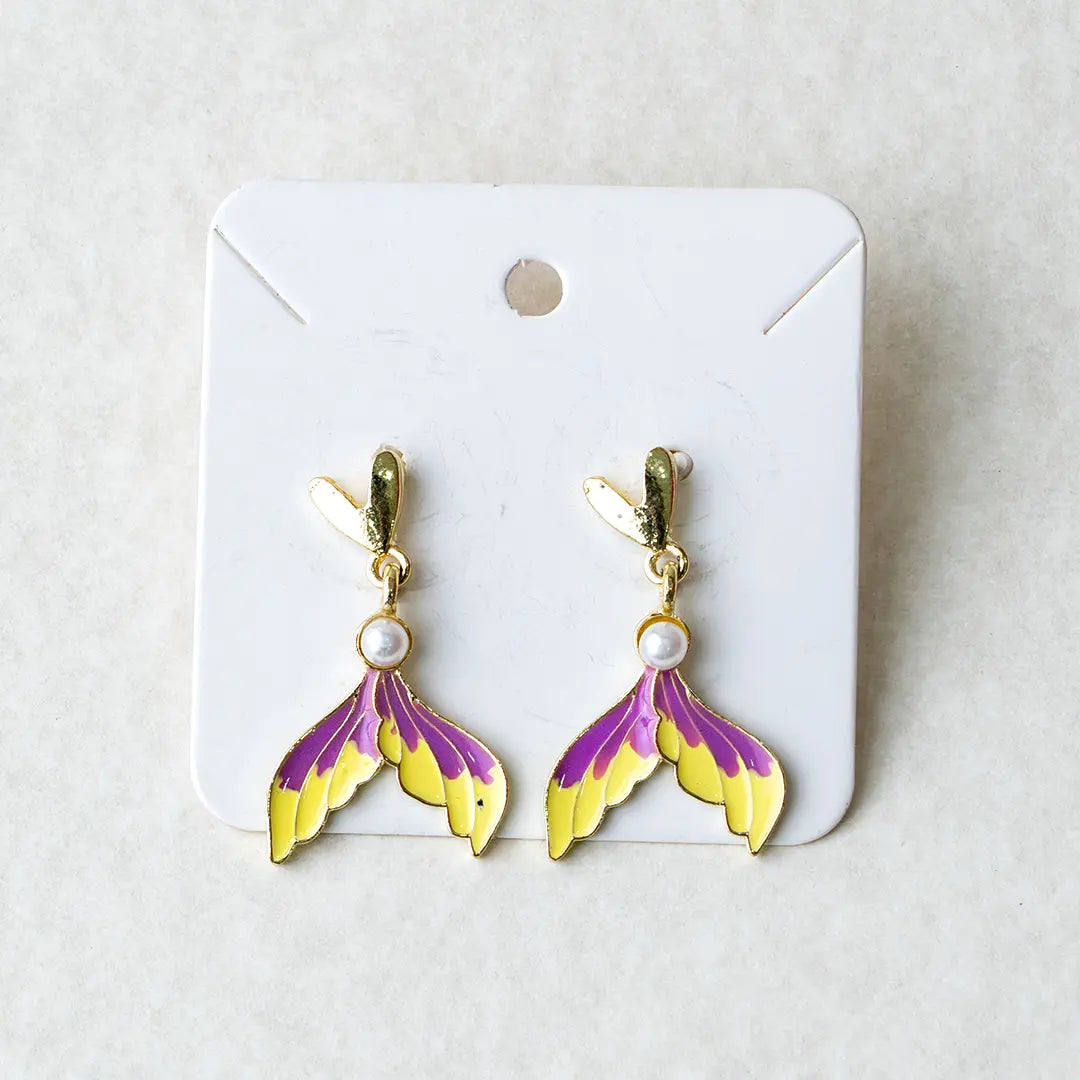 Gradient Mermaid Dangle Earrings