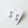 Yellow Chimes Double Pearl Drop Earrings