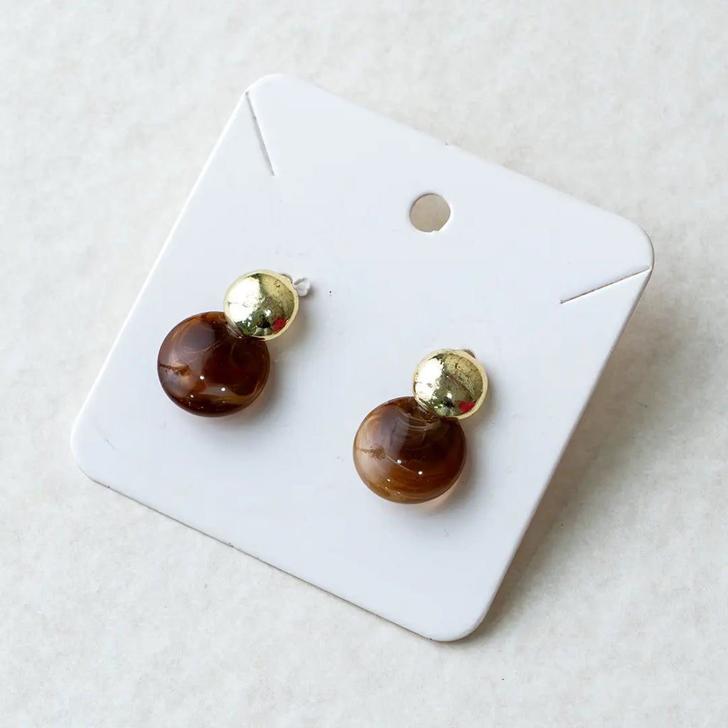 Golden Tiger Eye Drop Earrings
