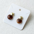 Golden Tiger Eye Drop Earrings