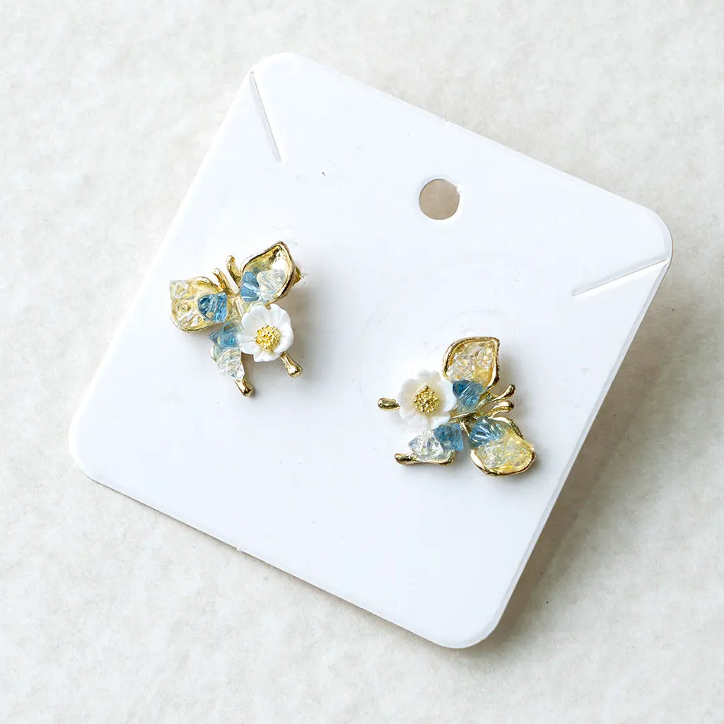 Blossom Butterfly Stud Earrings