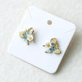 Blossom Butterfly Stud Earrings