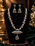 Antique silver tone necklace